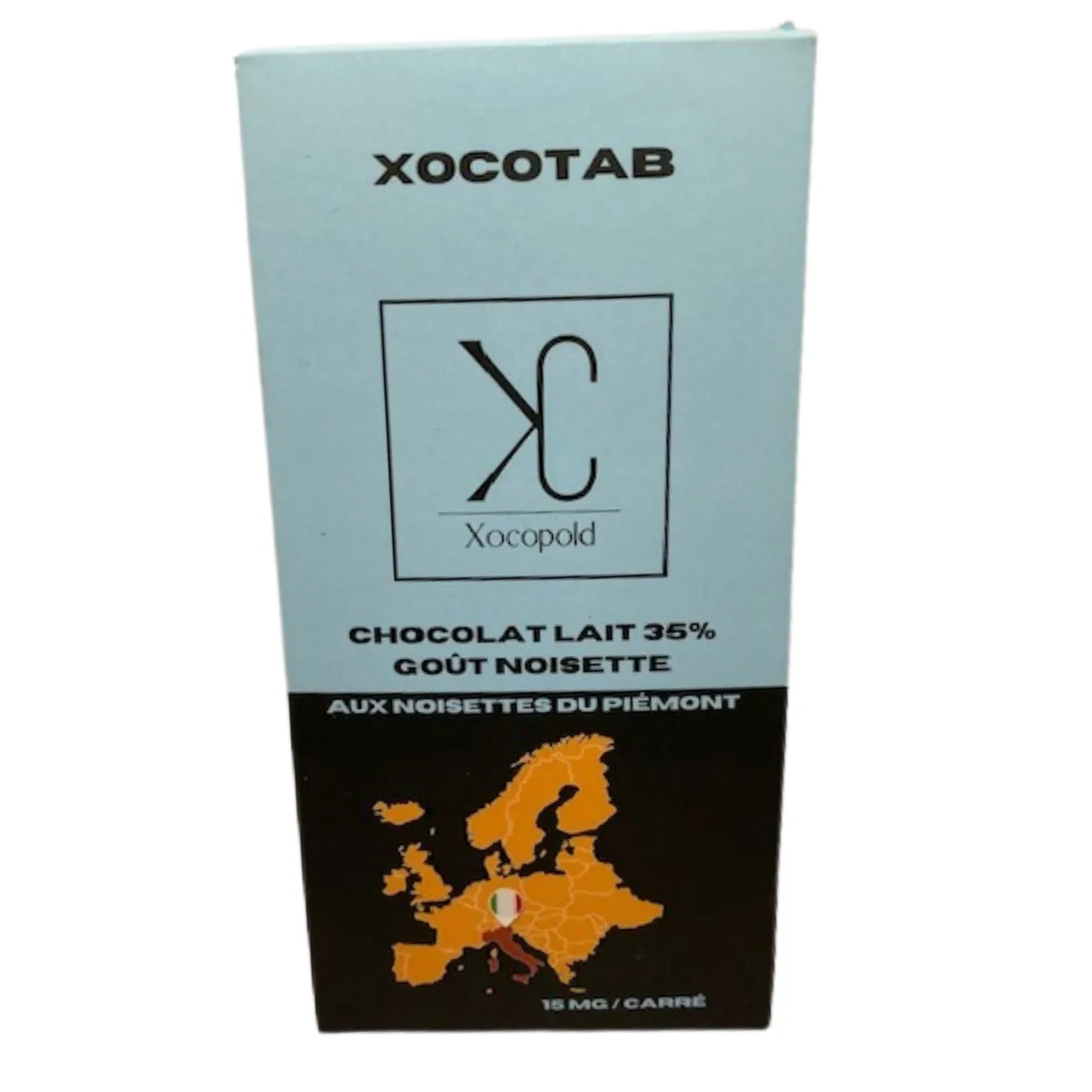 TABLETTE CHOCOLAT LAIT XOCOTAB NOISETTE 35%