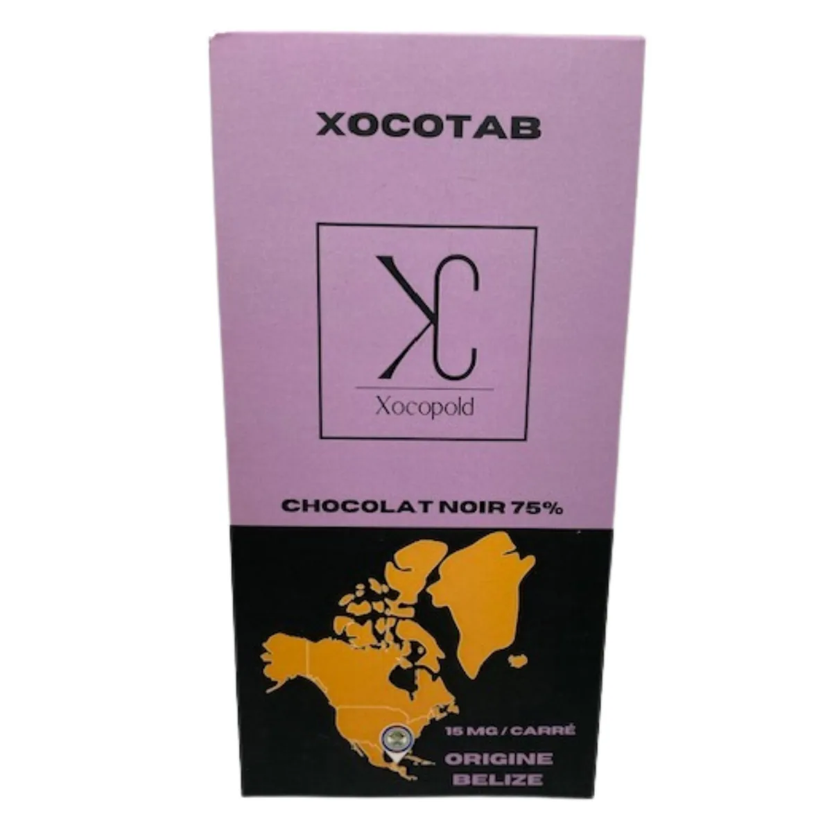 TABLETTE CHOCOLAT NOIR XOCOTAB BELIZE 75%