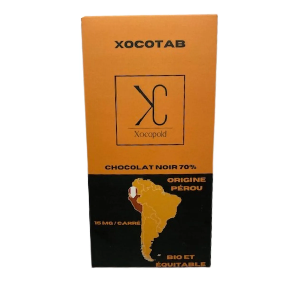 TABLETTE CHOCOLAT NOIR XOCOTAB PEROU 70%